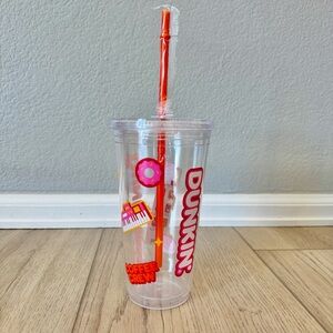 Dunkin Dunkings 24oz Clear Limited Edition Tumbler NWT